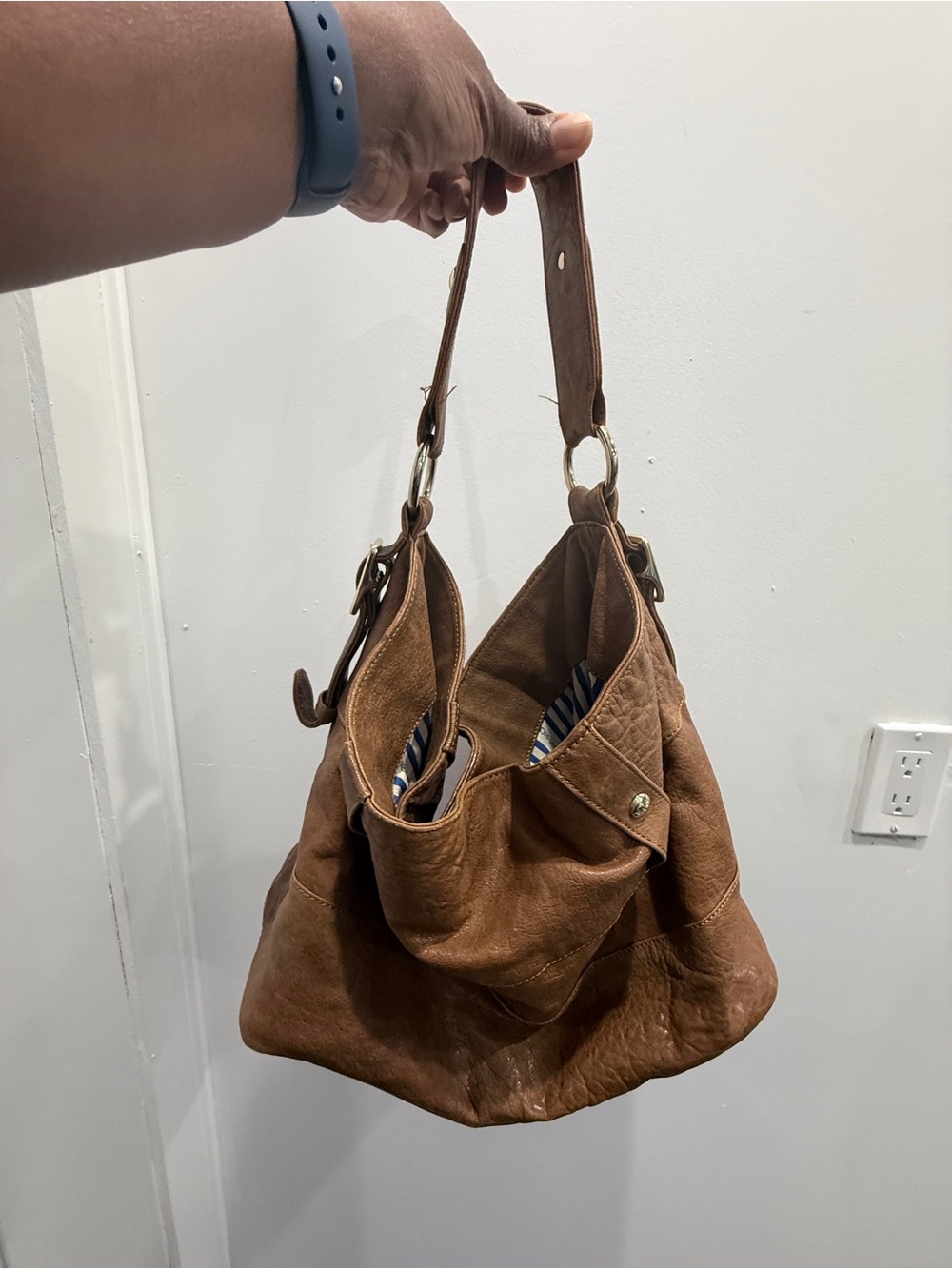 Rebecca Minkoff Brown Leather Hobo Shoulder Bag - Picture 10 of 14